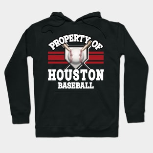 Proud Name Houston Graphic Property Vintage Baseball Hoodie